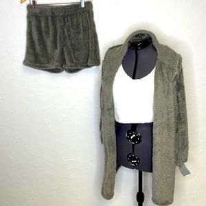 3pc Furry Pajama Set